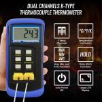 DANOPLUS Dual-Channel High Accuracy K-Type Thermometer