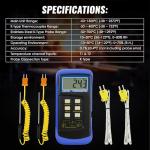 DANOPLUS Dual-Channel High Accuracy K-Type Thermometer
