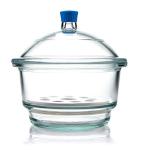 Borosil Desiccator with Cover and Porcelain Plate