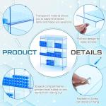 Blue Tube Rack with 9 Compartments and Trays