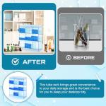 Blue Tube Rack with 9 Compartments and Trays