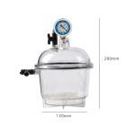 150mm Glass Vacuum Desiccator with Double Valves