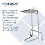 MediChoice Adjustable Mayo Instrument Stand Cart