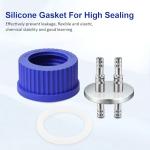 Stainless Steel GL45 Safety Feeding Cap with Ports