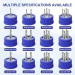 Stainless Steel GL45 Safety Feeding Cap with Ports