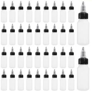 40 Pack 1oz Squeeze Dispensing Bottles - HDPE