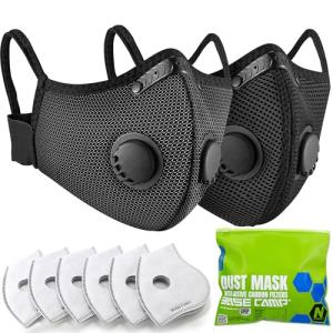 BASE CAMP Reusable Dust Mask with Carbon Filters