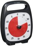 TIME TIMER PLUS 60 Minute Desk Visual Timer - Countdown Timer with Portable Handle for Classroom, Office, Homeschooling, Study Tool with Silent Operation (Charcoal)