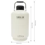 10L Aluminum Liquid Nitrogen Dewar Tank with Sleeve