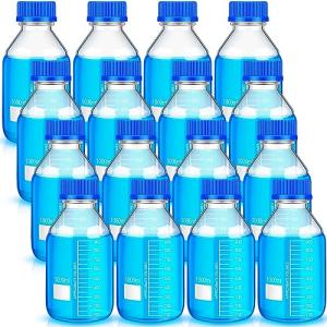 16-Piece Borosilicate Media Storage Bottle Set