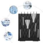 Wall-Mounted Lab Glassware Drying Rack with 52 Pegs