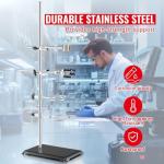 Happybuy Lab Stand with Steel Rod and Base