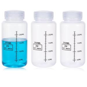 8oz Wide Mouth Plastic Bottles with Airtight Lids