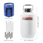 Happybuy 10L Cryogenic Liquid Nitrogen Tank Set
