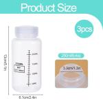 8oz Wide Mouth Plastic Bottles with Airtight Lids