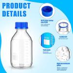 16-Piece Borosilicate Media Storage Bottle Set