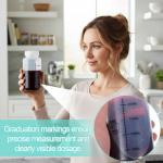 8oz Wide Mouth Plastic Bottles with Airtight Lids