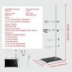Happybuy Lab Stand with Steel Rod and Base