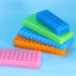 PATIKIL 96-Well Double Panel Tube Rack - Orange