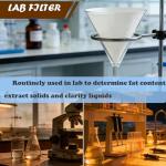 90 mm Medium Speed Cellulose Filter Paper - 100 Pcs