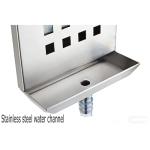 Stainless Steel Wall-Mount Lab Glassware Drying Rack