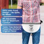 Concealed 32oz Flask Pouch for Wine & Liquor