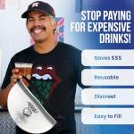 Concealed 32oz Flask Pouch for Wine & Liquor