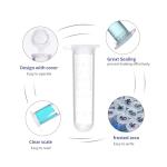 5ml Microcentrifuge Tubes - 300 Pack, Clear Vials