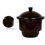 Amber Glass Desiccator Jar for Lab Use 9.45 Inch