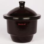 Amber Glass Desiccator Jar for Lab Use 9.45 Inch