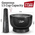 Large Heavy Duty Granite Mortar and Pestle Set