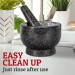 Large Heavy Duty Granite Mortar and Pestle Set