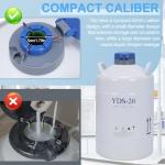 20L Liquid Nitrogen Dewar Tank with Canisters & Bag