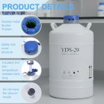 20L Liquid Nitrogen Dewar Tank with Canisters & Bag