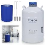 20L Liquid Nitrogen Dewar Tank with Canisters & Bag