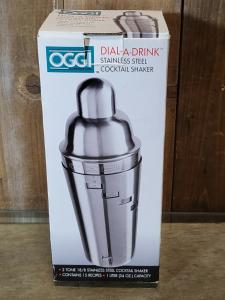 OGGI Dial A Drink Cocktail Shaker with Strainer