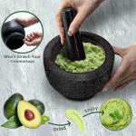 Luvan Black Granite Mortar and Pestle Set
