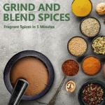 Luvan Black Granite Mortar and Pestle Set