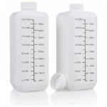 Plastic Lab Chemical Reagent Bottles, 16 oz