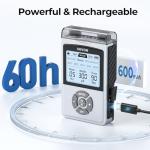 AUVON Rechargeable Digital TENS Unit Muscle Stimulator