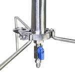 HNZXIB Closed Loop Extractor 90 Gram Stainless Steel Vacuum Chamber/Tube with Tripod Used to Extract from Plant Leaves，Closed Loop Extractor Vacuum Chamber Tube Closed Loop Extraction System