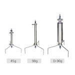 HNZXIB Closed Loop Extractor 90 Gram Stainless Steel Vacuum Chamber/Tube with Tripod Used to Extract from Plant Leaves，Closed Loop Extractor Vacuum Chamber Tube Closed Loop Extraction System
