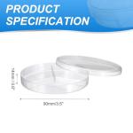 Patikil 90mm Plastic Petri Dishes with Lids