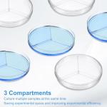 Patikil 90mm Plastic Petri Dishes with Lids