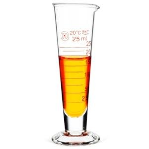 25ml Glass Graduated Cylinder with Spout