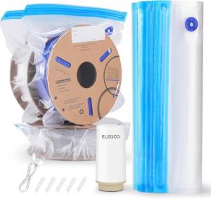 Vacuum-Sealed Filament Storage Bags with Pump Kit