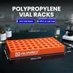 2-Pack 2ML Vial Holder Tube Rack in Orange