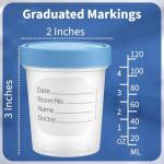 Sterile Specimen Cups with Lids - 5 Count