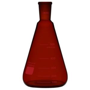 Stonylab 500 ml Amber Erlenmeyer Flask, Borosilicate Glass
