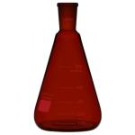 Stonylab 500 ml Amber Erlenmeyer Flask, Borosilicate Glass